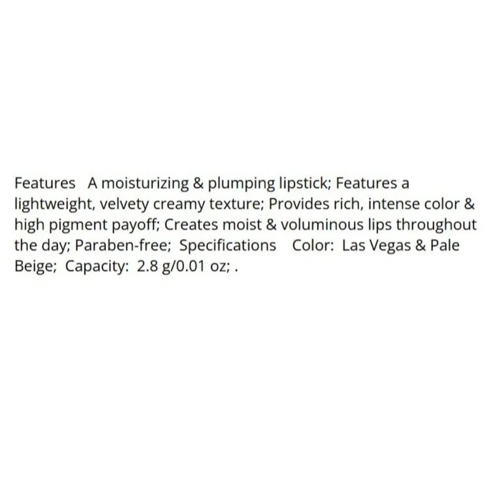Cargo Cosmetics Essential Lip Color Las Vegas Pale Beige Plumping Lipstick